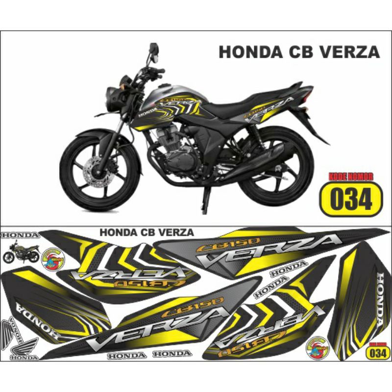 Striping stiker variasi honda Verza 150 CB stiker Verza CB150 new fi