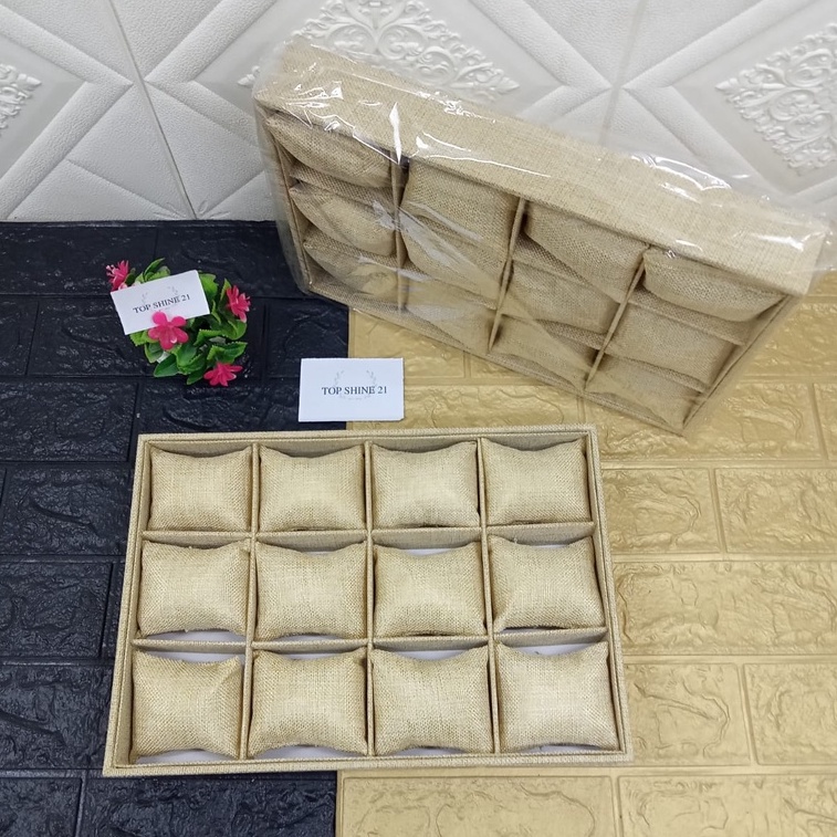 Tempat Gelang Display Toko Emas/Tempat Gelang Bahan Canvas Eco