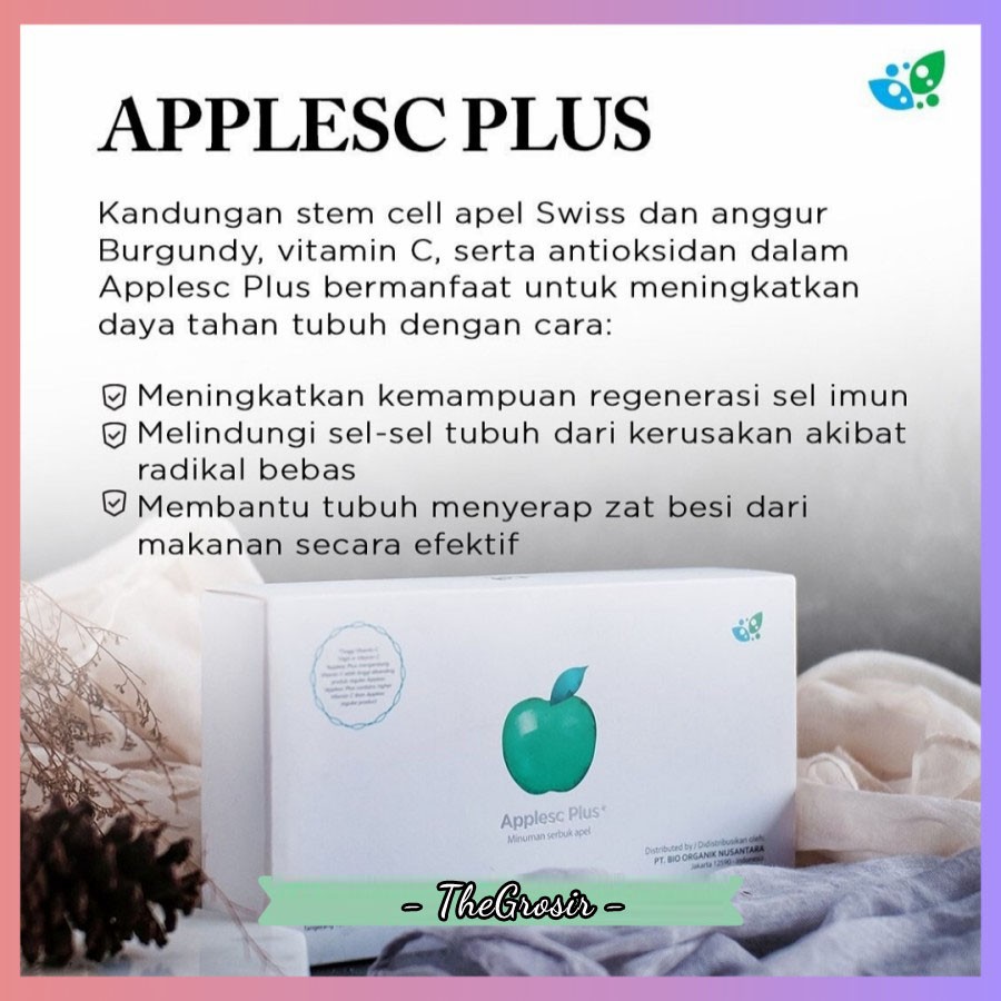 Paket Pencegahan Cov*d-19 Suplemen Tubuh Applesc Biomild Inflavia