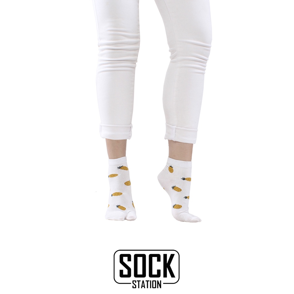 MUNDO SOCK STATION Women Casual Thumb Sock Ankle - Kaos Kaki Wanita Jempol Pendek-2