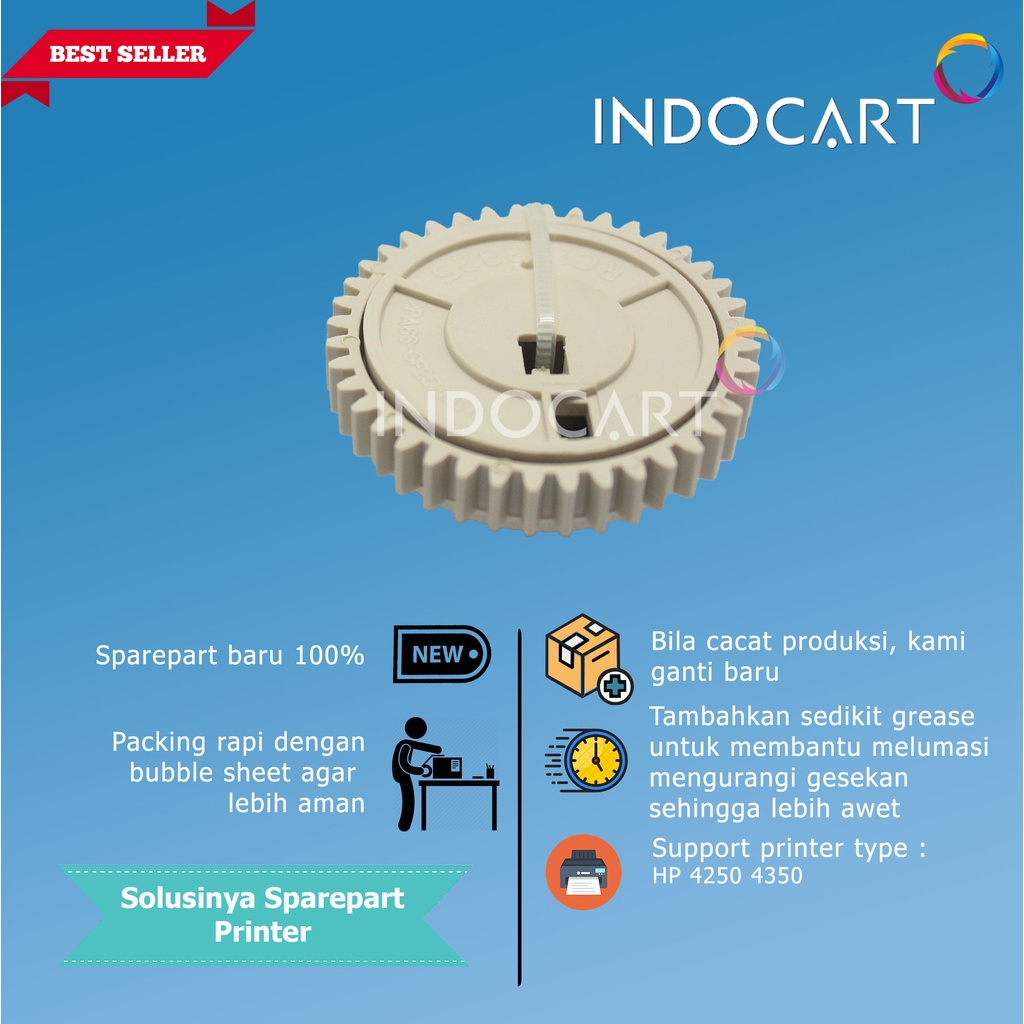 Gear 40T Pressure Roller-HP 4250 4350 RC1-3324