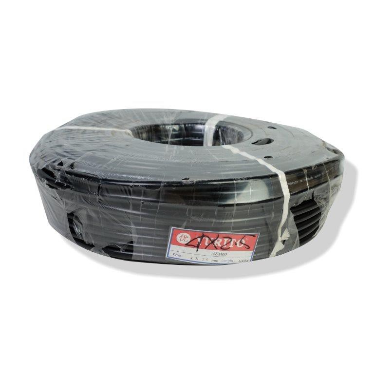 AUDIO 4X2.5 HITAM YURITO | KABEL AUDIO SERABUT ISI 4 | KABEL METERAN