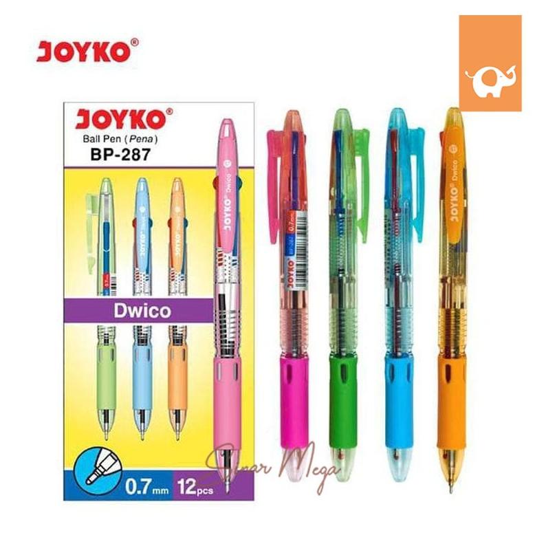 

Joyko Pulpen BP 287B Dwico 2 In 1 Clicker / Pulpen 2 warna