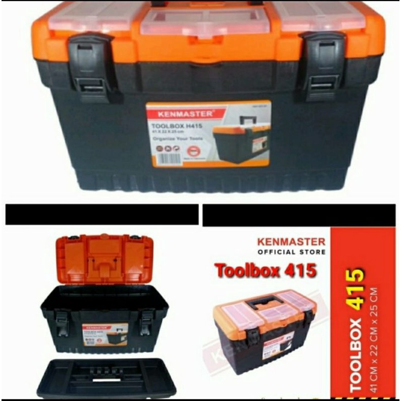 TOOL BOX KENMASTER H415 TOOLBOX SERBA GUNA KENMASTER H 415 KOTAK PENYIMPANAN BARANG