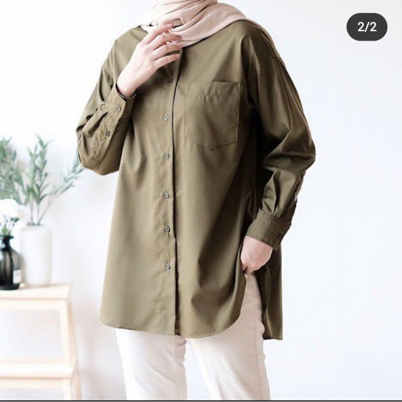 Riley shirt by cottonary (Olive)
