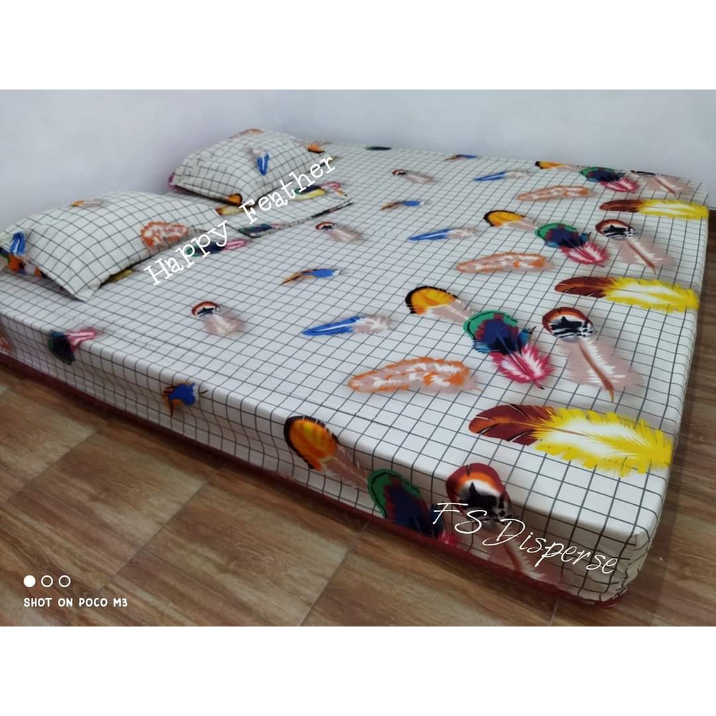sprei homemade motif dewasa anak cewek cowok motif karakter Happy Feather