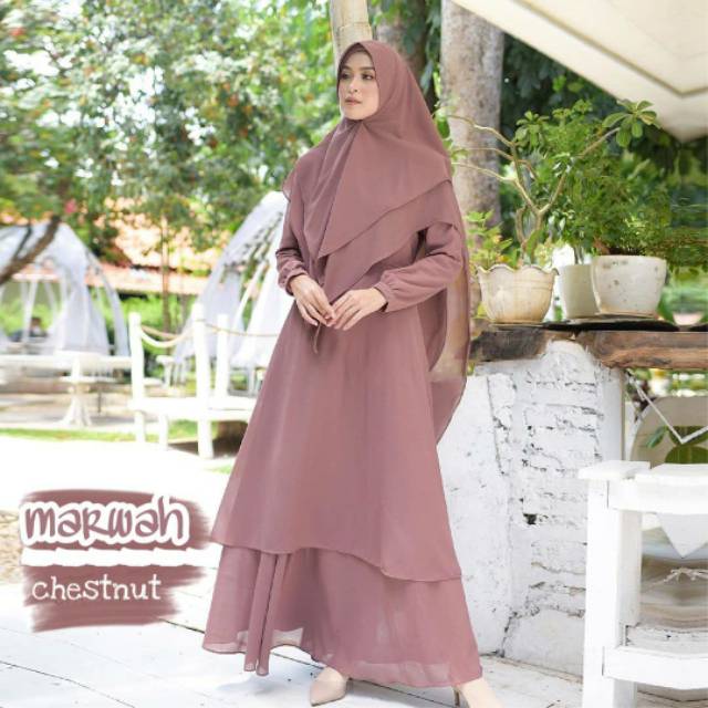 Ns FC Najibah Gamis Syar'i asdf Putih Benhur Abu Toska Navy Maroon Hujan