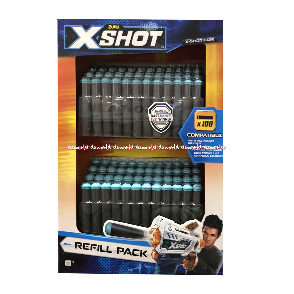 Zuru Xshot Reffill Pack Dart Isi Peluru Pistol Mainan 100pcs