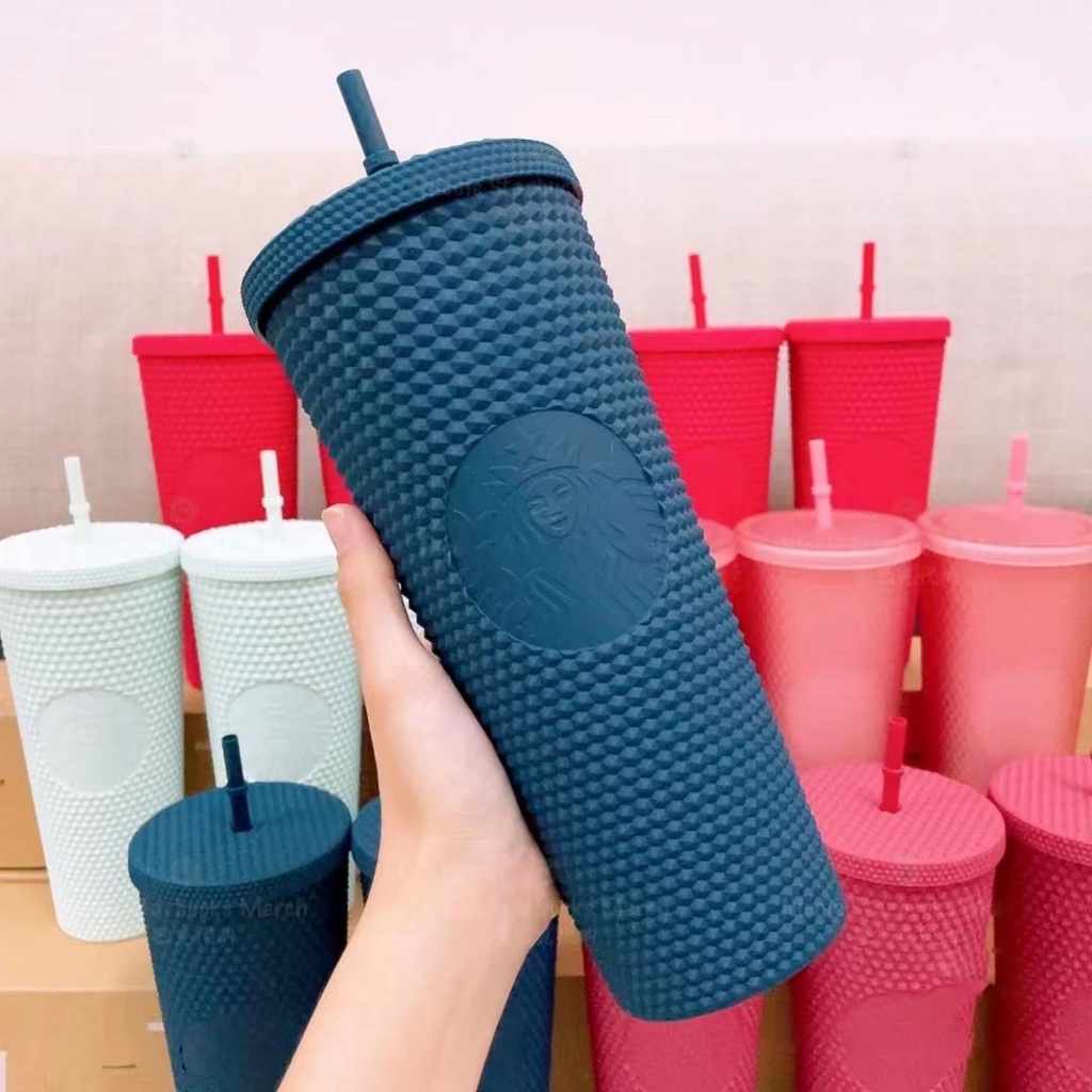 7 Color Starbucks Cup Tumbler Duren Cup Diamond Durian Cup Starbucks Suitable For Young People 710ML