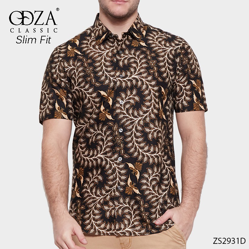 Odza Baju  Batik Pria  Tangan Pendek Kemeja Pria  Seragam 