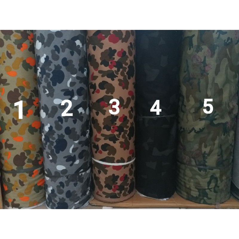 KAIN / BAHAN BABY CANVAS MOTIF LORENG