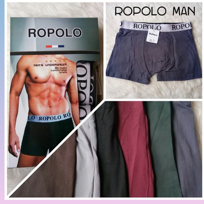 MURAH!! Celana Dalam Boxer Pria - CD Boxer ROPOLO - Bahan Lembut