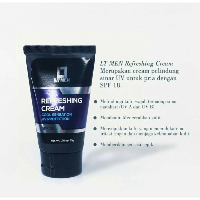 LT MEN REFRESHING CREAM COOL SENSATION UV PROTECTION SPF18 50G