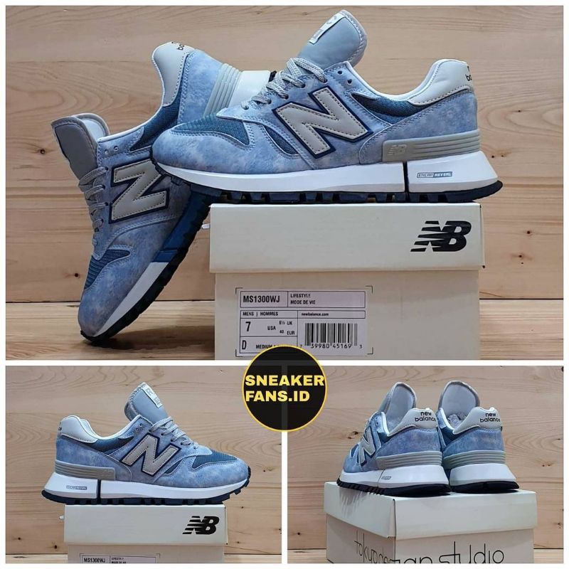 SEPATU NB 1300 TOKYO DESIGN WASHED BLUE