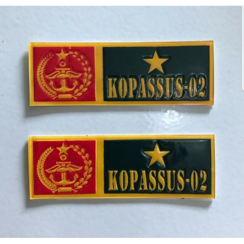 stiker plat motor KOPASSUS, stiker logo kopassus