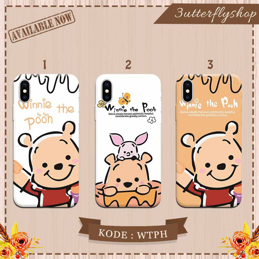 Winnie the pooh cartoon case Oppo Vivo Realme Redmi Xiaomi Samsung Iphone