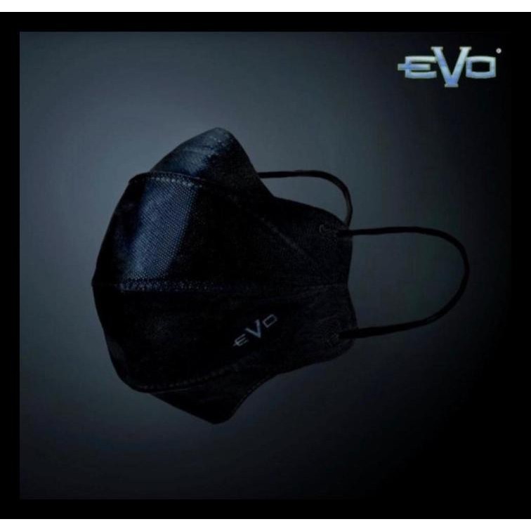 Masker EVO PLUSMED Super Black / White evoplusmed 20pcs