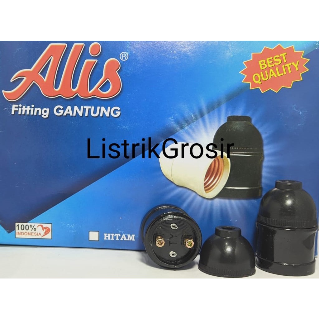 ALIS Fiting Fitting Fittingan Gantung Hitam Pin Kuningan Grosir Murah