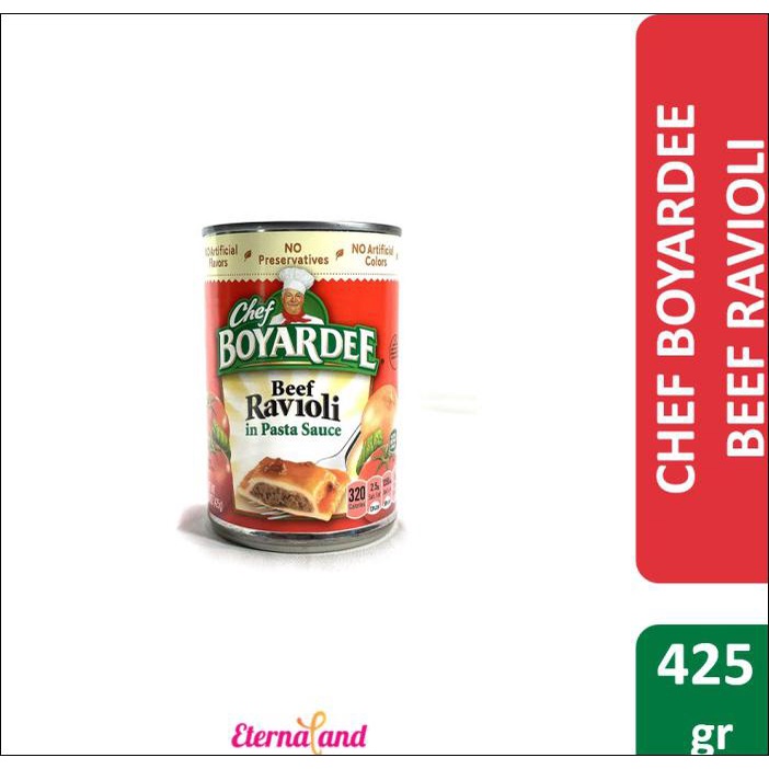 

CHEF BOYARDEE BEEF RAVIOLI - BUMBU SAPI RAVIOLI BUMBU PASTA IMPOR - NONPROMO