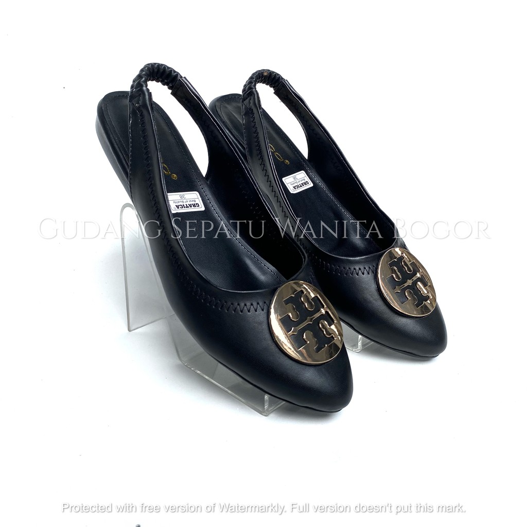 GRATICA Sepatu Kerja Kantoran Santai Wanita Sendal Flat Shoes Minnie Travel Tali Belakang MA 49