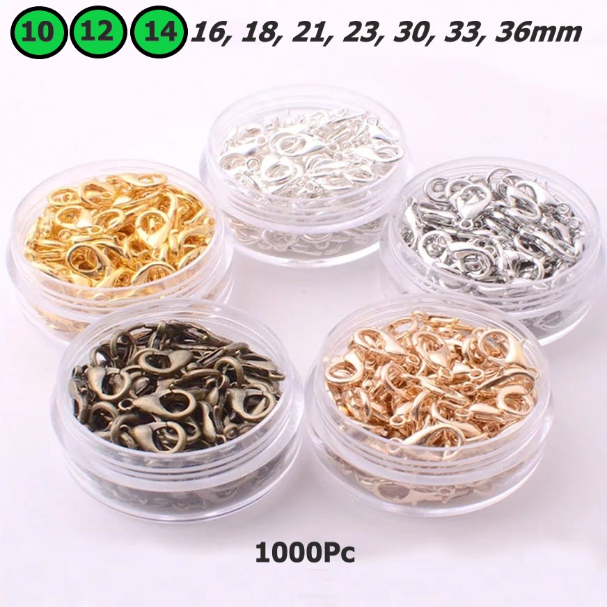 Uk 10mm(301) - 14mm(303) Harga/1000Pc Kait Lobster Kait Kalung / Kait Gelang / Kait Liontin