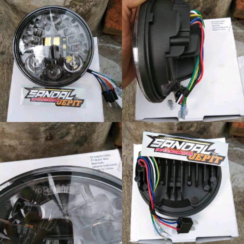 LAMPU DAYAMKER 16 LED 5,7 INCH IMPORT PNP BATOK L2G BATOK VANVAN BATOK YL CB GL MP GL100