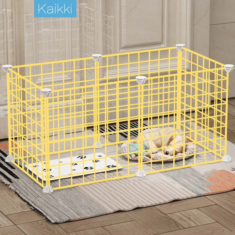 Kaikki DIY Kandang Hewan Peliharaan / Kandang Kucing / Kandang Anjing  Pagar Besi/ pagar hewan peliharaan-1