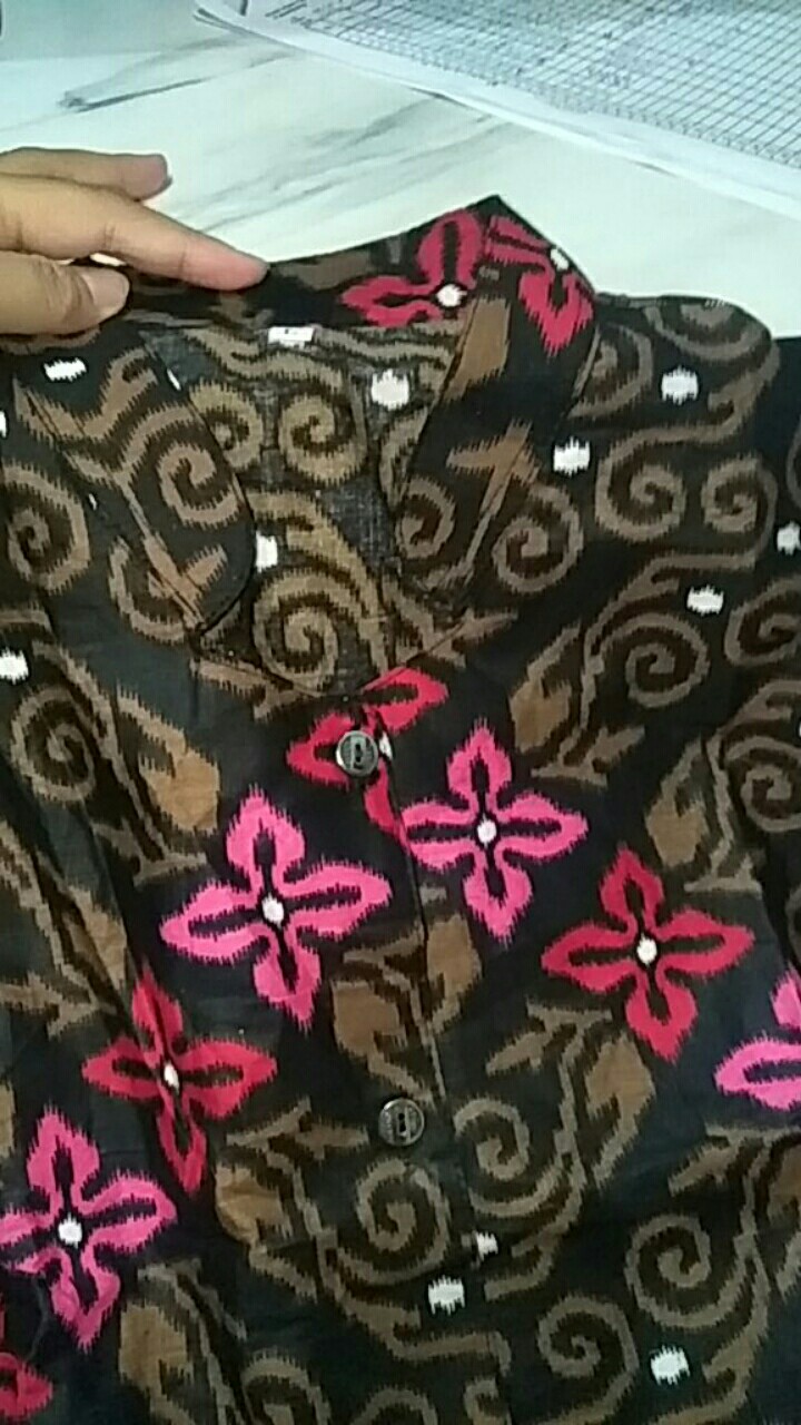 Atasan Batik Dolby Dolbi Dobby Doby Tenun Sutra Tulis Halus Katun Atbm Baron ,sarombit Atasan