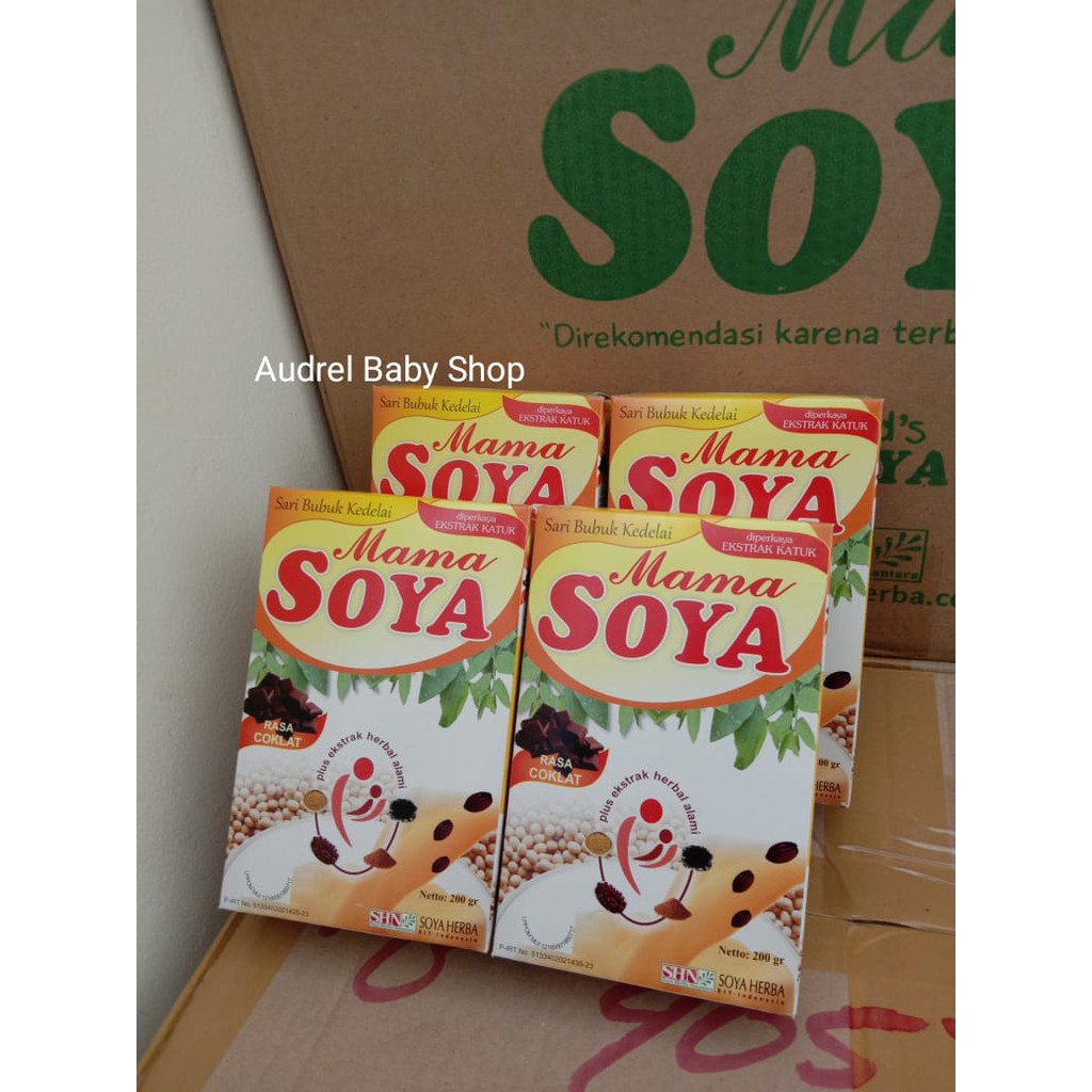 Mama Soya Rasa Coklat / Mamasoya Coklat 200 gram - Min 4pc - Susu Kedelai Ibu Menyusui - Asi Booster