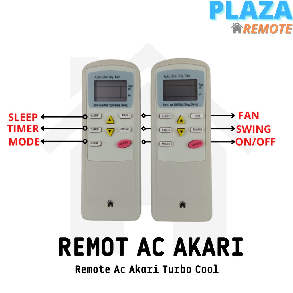 REMOT / REMOT AC AKARI TURBO COOL