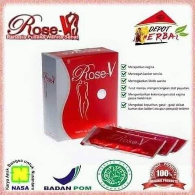 MINUMAN HERBAL PELANCAR HAID ROSE V NASA
