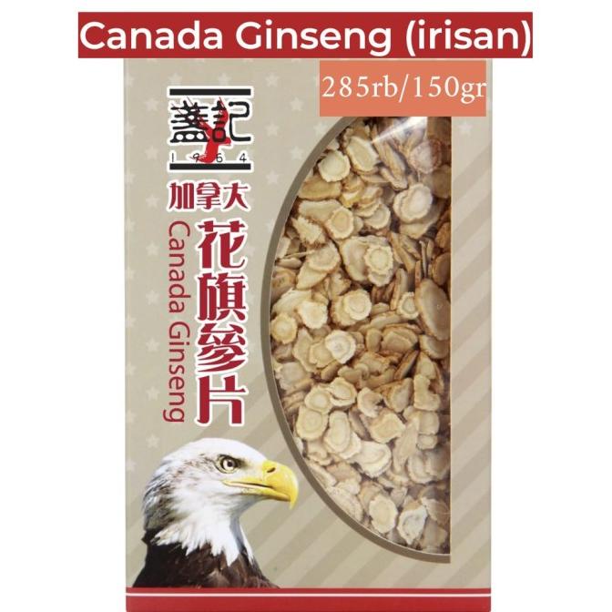 

---Terbaru--- Canada Ginseng (Sliced/irisan) yongsem / hua qi shen / panax ginseng