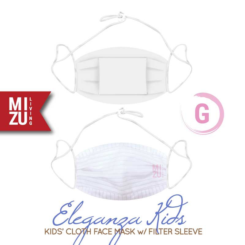 [SALE] MIZU ELEGANZA KIDS Cloth Face Mask Masker Anak Kain Corak 3 Ply Sarung Filter NON-MEDIS-G