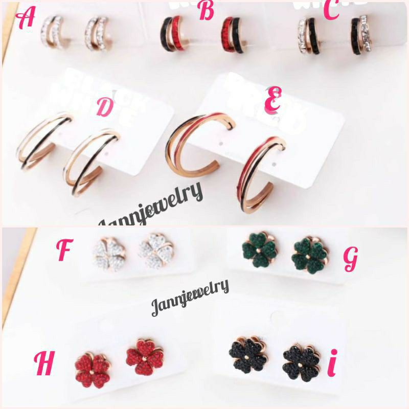 Anting titanium asli anti alergi dan anti karat