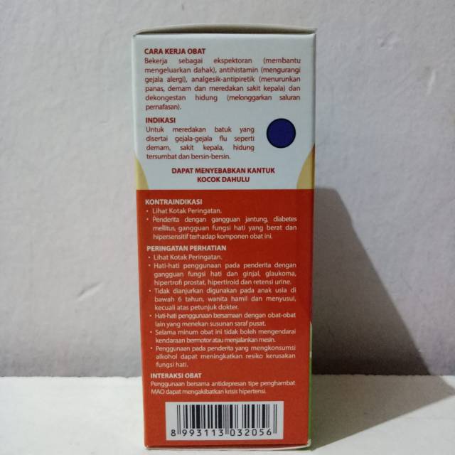 Obh Combi flu batuk 60 ml menthol