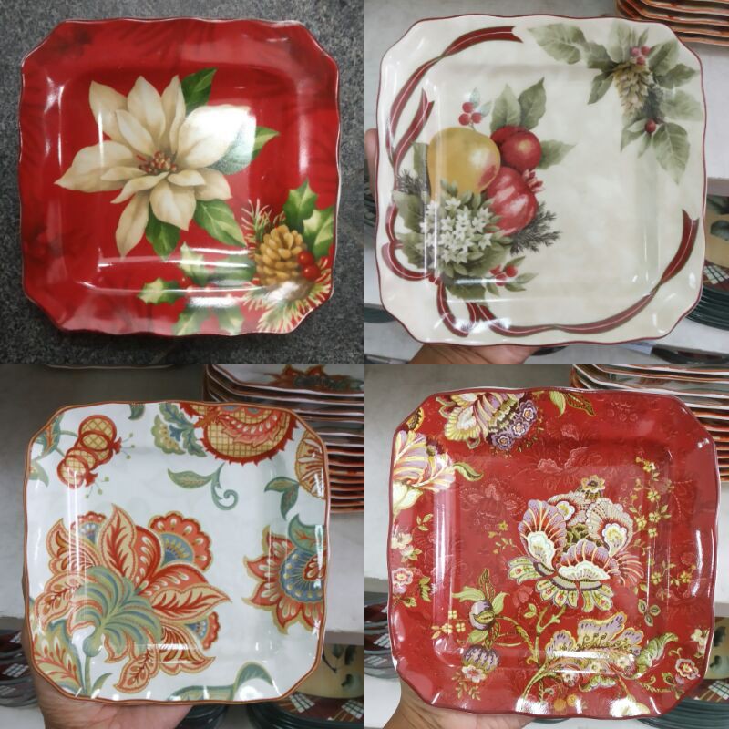 BABY PLATE PIRING KERAMIK HIAS SANGO CANTIK VINTAGE PIRING SAJI CAKE PLATE PIRING KUE