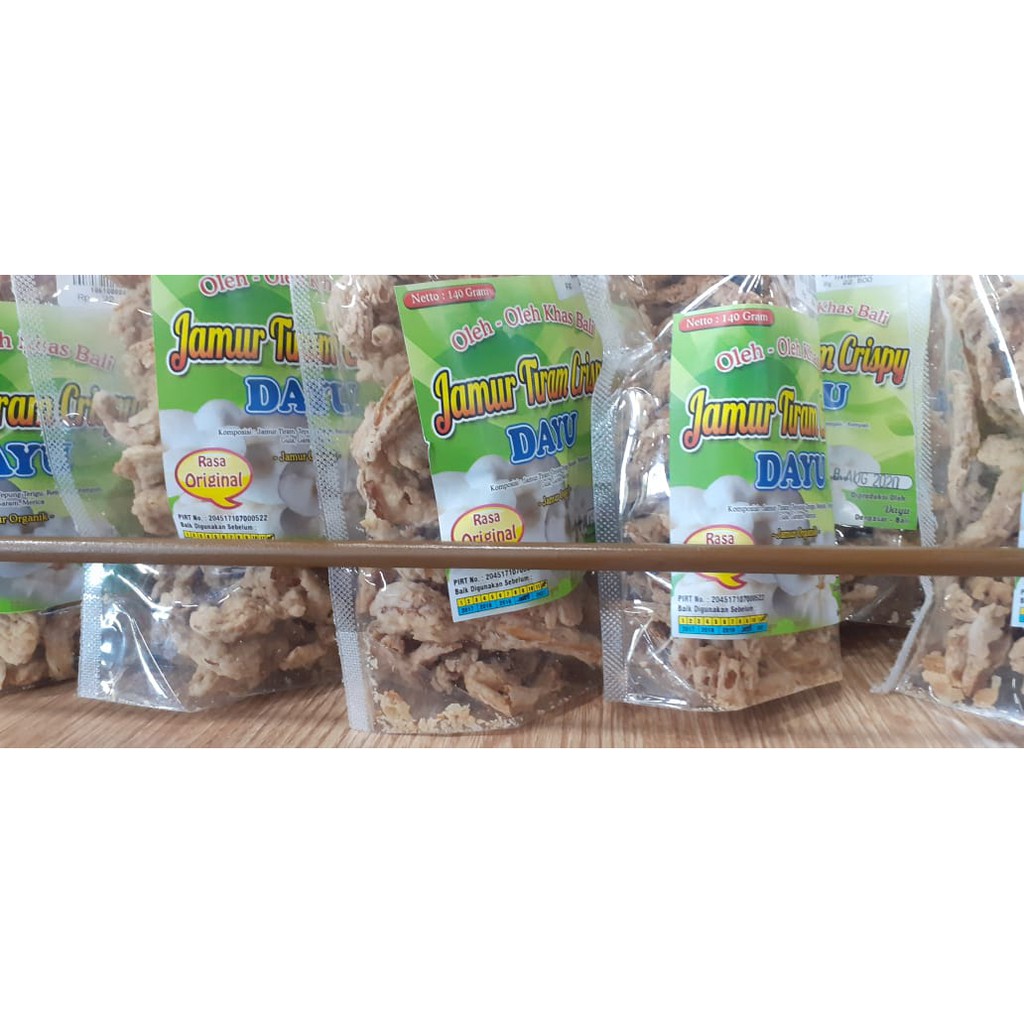 JAMUR TIRAM CRISPY DAYU 140GR ASLI BALI