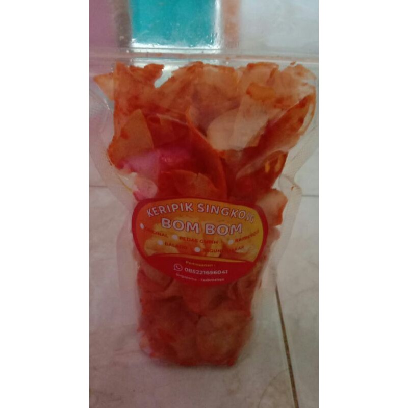 

keripik singkong bom bom rasa balado 250 gr