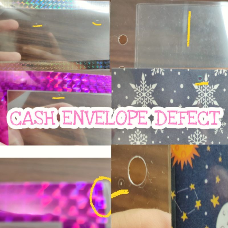 

CASH ENVELOPES DEFECT / SEDIKIT MINUS