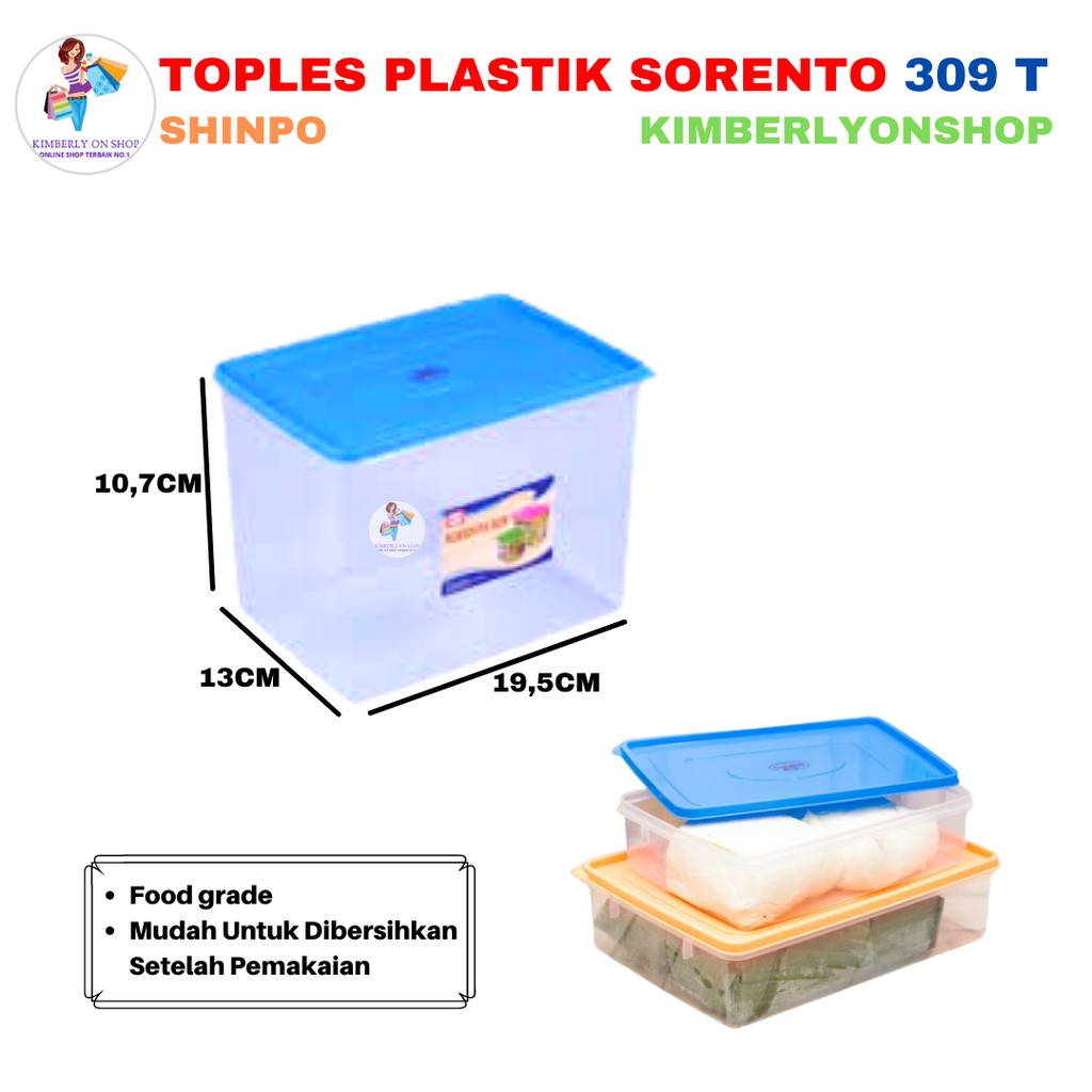 Toples plastik / Sealware Segi Sorento 2,25 Liter 309T Shinpo