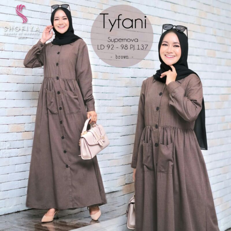 BEST SELLER - TERMURAAAAH GAMIS TYFANI BY SHOFIYA BAHAN SUPERNOVA/GAMIS REMAJA/GAMIS MUSLIM