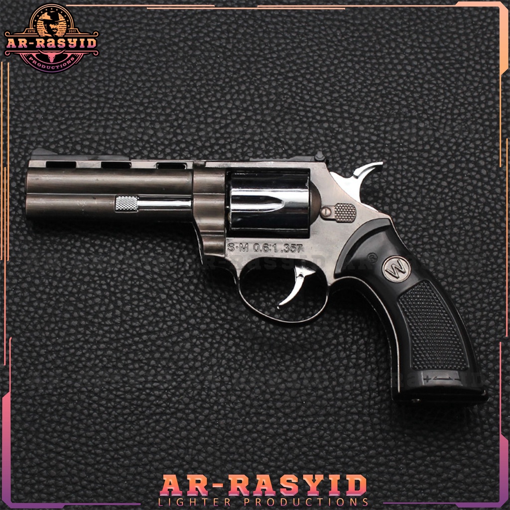 BISA COD Korek Api Bara Gas Pistol Revolver 609