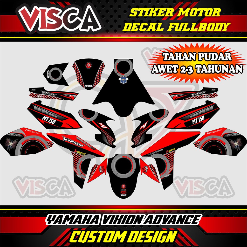 Decal Vixion Advance Stiker Motor Vixion New Decal Vixion Full