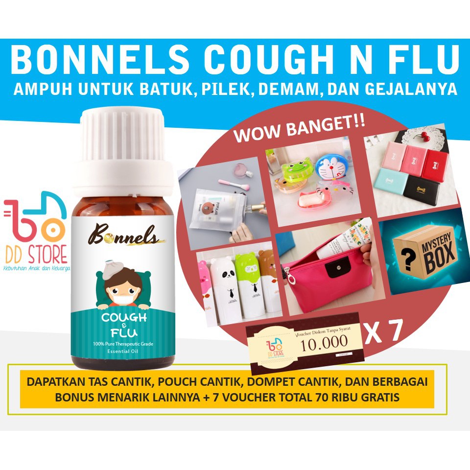 Original Bonnels Cough And Flu Essential Oil Cocok Untuk Anak