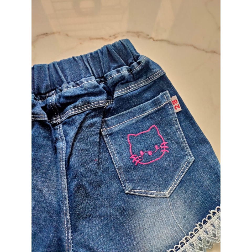 CELANA DENIM HK/HOTPANTS ANAK CEWE JEANS DENIM/CELANA ANAK PEREMPUAN