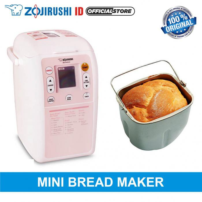 Zojirushi BB-KWQ10 PL Mesin Pembuat Roti - Pastel Pink
