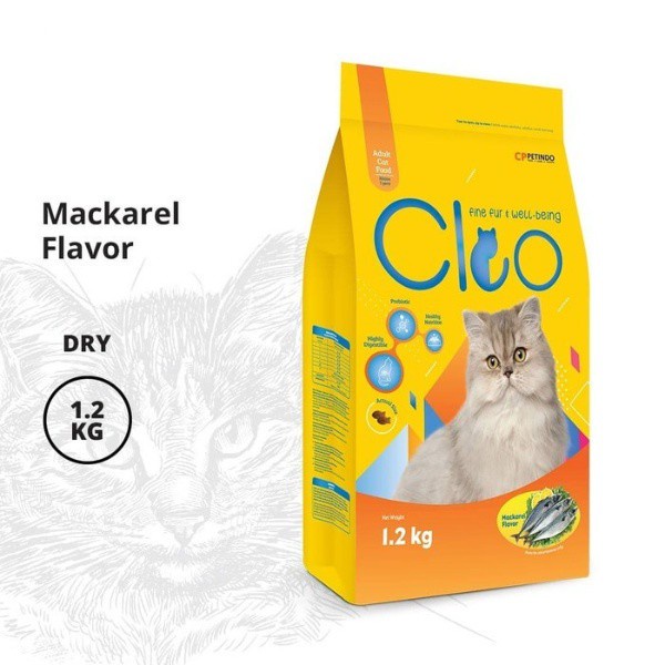 Cleo Mackerel Adult 1.2kg 1.2 kg Makanan Kering Kucing Dewasa Cat Food