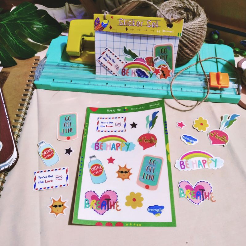 

Happy Me Sticker Set for Journal