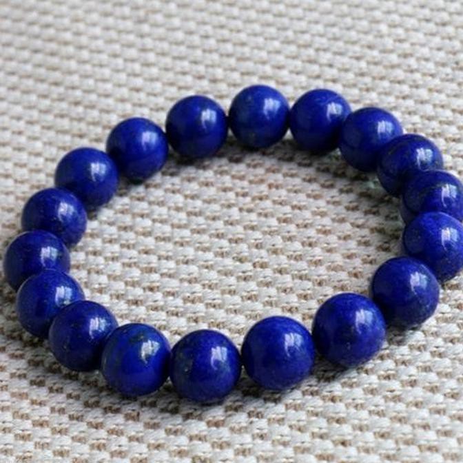 Hot Gelang Batu Natural Lapis Lazuli Serat Emas 8Mm Hot