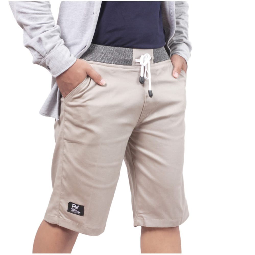 (COD) CELANA CHINOS PENDEK PRIA //  mick pinggang karet rip surfing dewasa celana chino